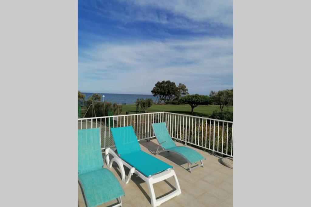 Studio 4 Personnes Bord De Mer Avec Piscine Wifi Cervione Exterior photo